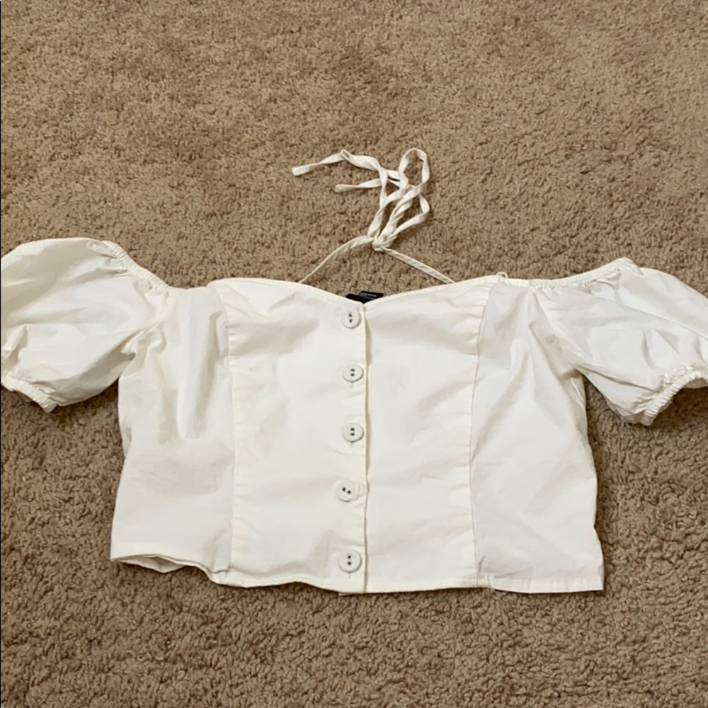 Off the Shoulder Crop Top